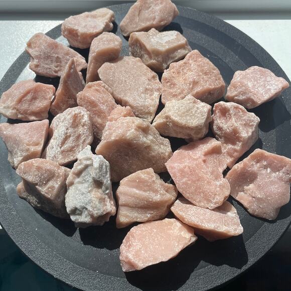 Rough / Raw Pink Opal Crystal Rock for Tumbling - Picture 4 of 5